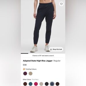 Lululemon Adapted State High-Rise Jogger - Navy